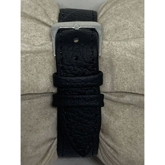 Fossil ES3204 Women Black Leather Analog Silver Dial Quartz Genuine Watch HK834 - Picture 4 of 11